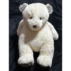 Gund 20" Jumbo 1984 White Teddy Bear Plush Toy Doll